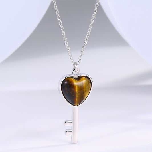 Arany tónusú Emporia Ötvözetű Nyaklánc Barna Emporia® Kristállyal