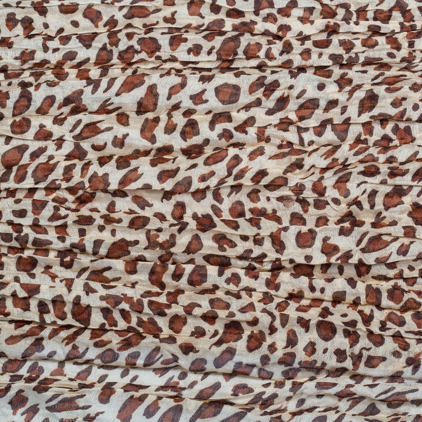 Divatos Sál, 100% viszkóz , 160 cm x 50 cm, LEOPÁRD BARNA