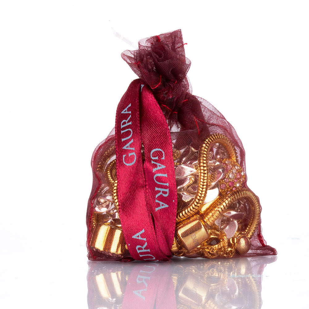 Emporia szatén hatású ékszertartó ajándéktasak, S