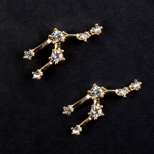 Bika Arany tónusú Emporia Ötvözetű Fülbevaló Fehér Emporia® Kristállyal