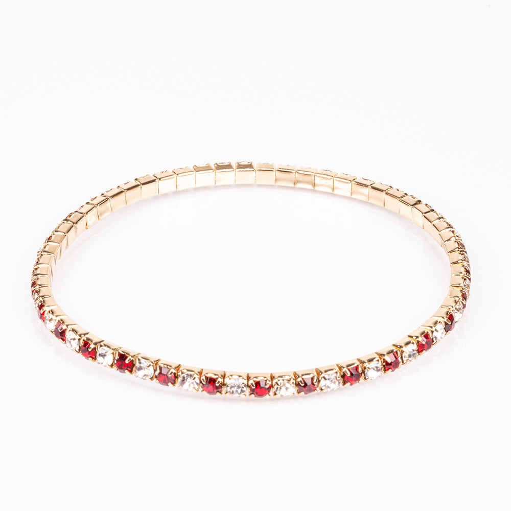 Arany tónusú Emporia Ötvözetű Óra Vörös Emporia® Kristállyal ( Karkötő )