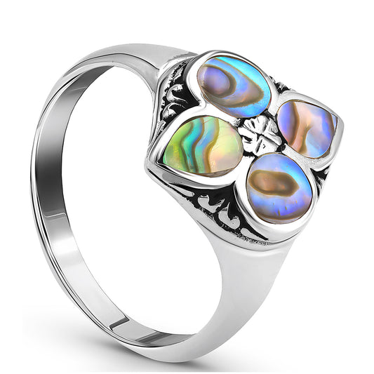 Ezüst Gyűrű Abalone Kagylóval