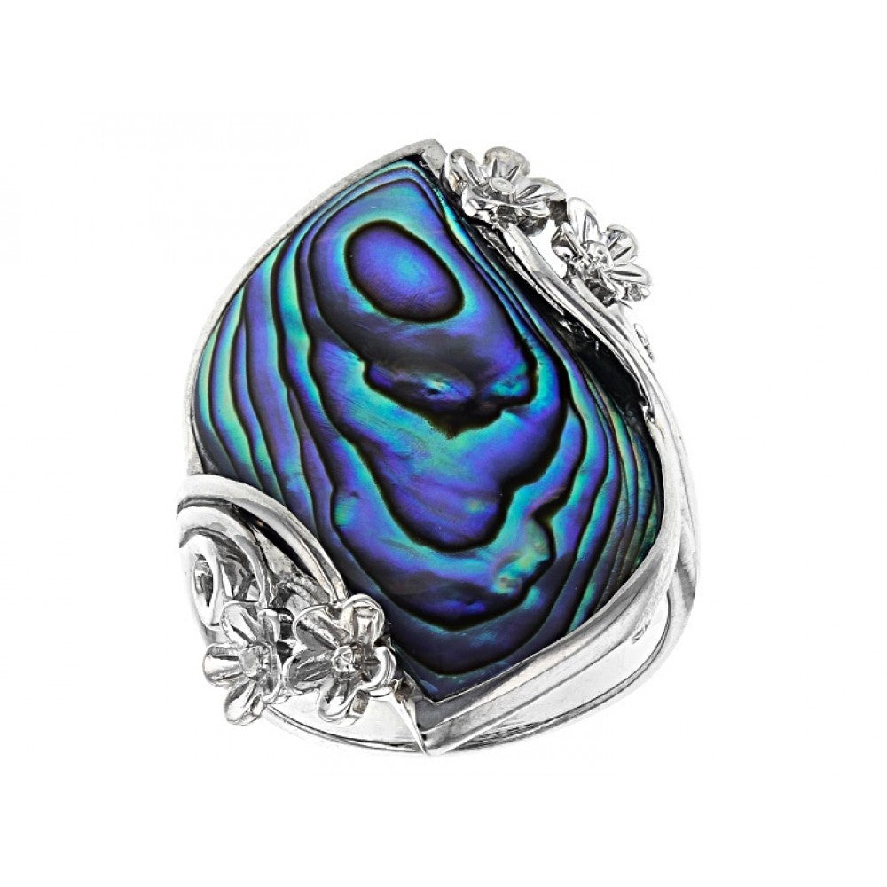 Ezüst Gyűrű Abalone Kagylóval