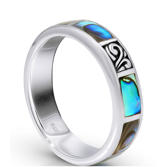 Ezüst Gyűrű Abalone Kagylóval