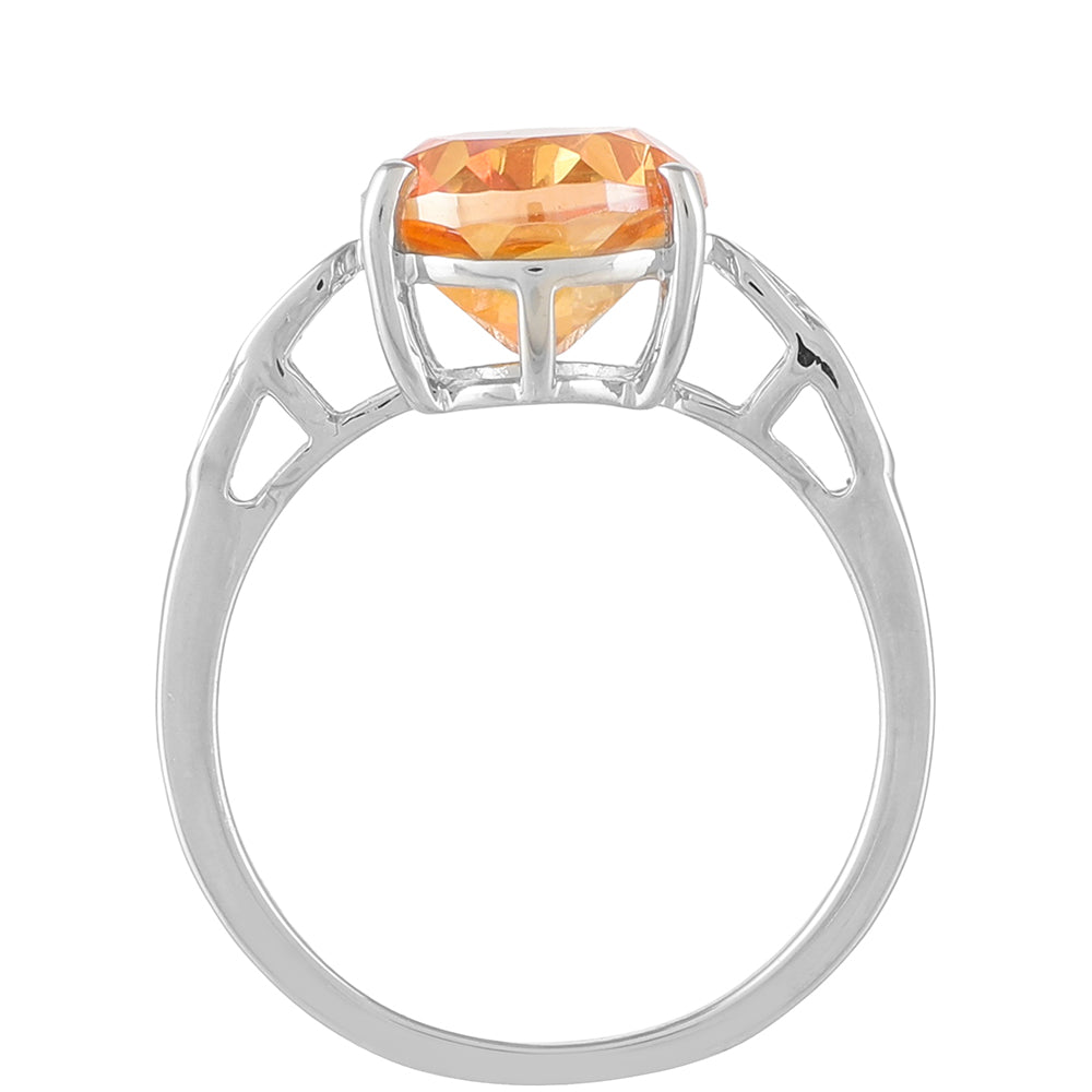 Ezüst Gyűrű Padparadschai Kvarccal