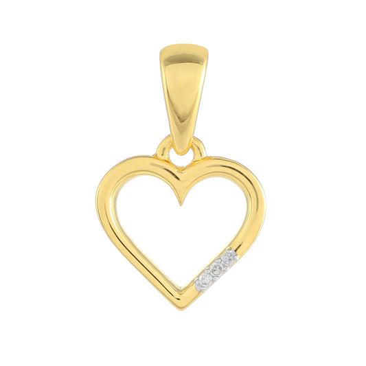 Arannyal Bevont Ezüst Medál Fehér Gyémánttal