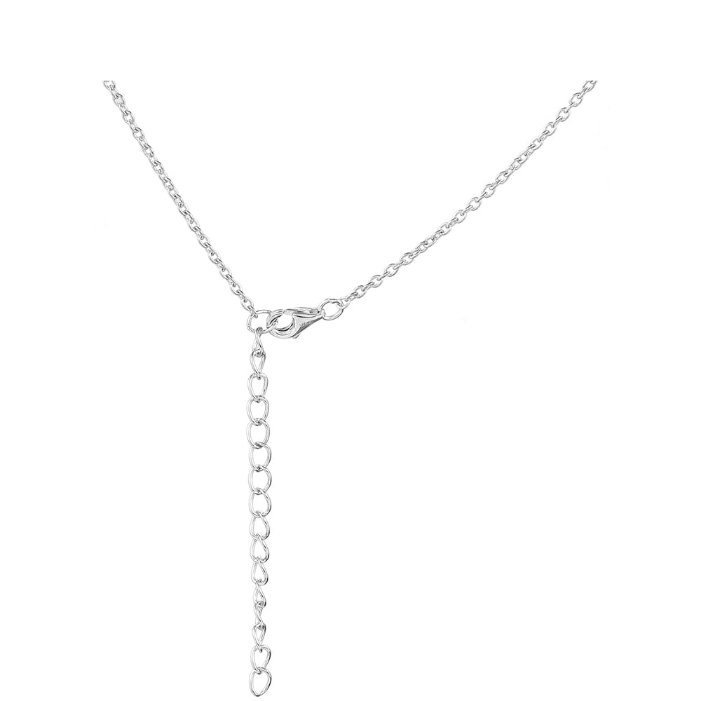 Ezüst Nyaklánc Thai Zafírral és Fehér Topázzal