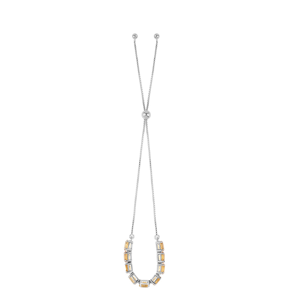 Ezüst Karkötő Citrinnel