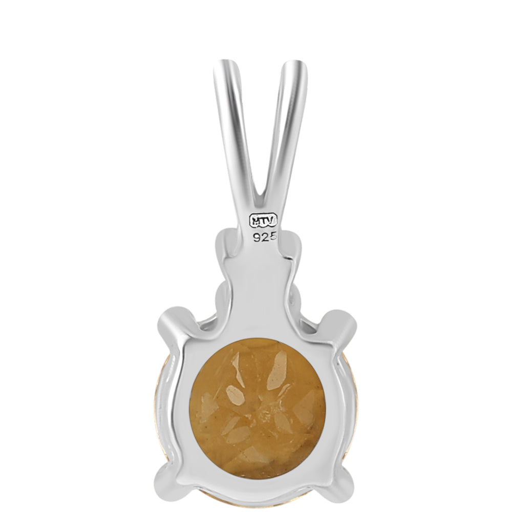 Ezüst Medál Citrinnel és Fehér Topázzal
