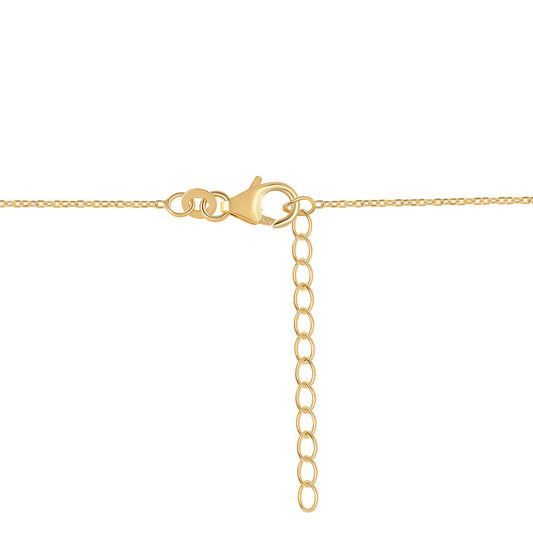 Arannyal Bevont Ezüst Nyaklánc Iolittal