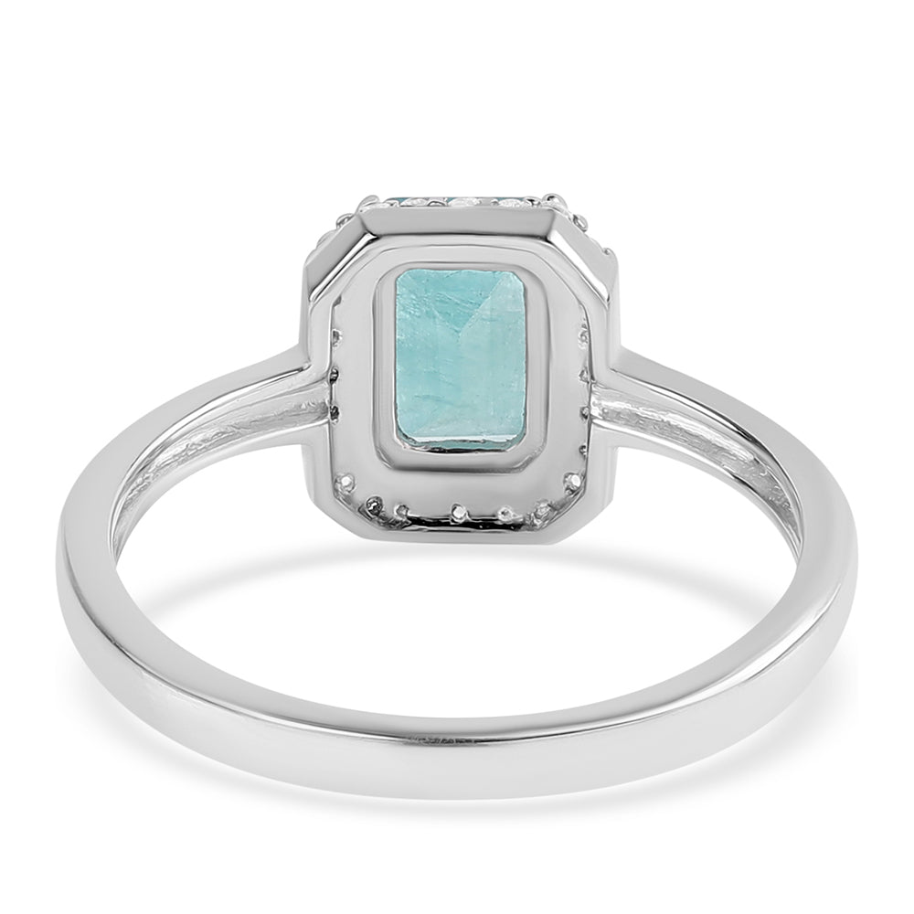 Ezüst Gyűrű Grandidierittel és Fehér Topázzal