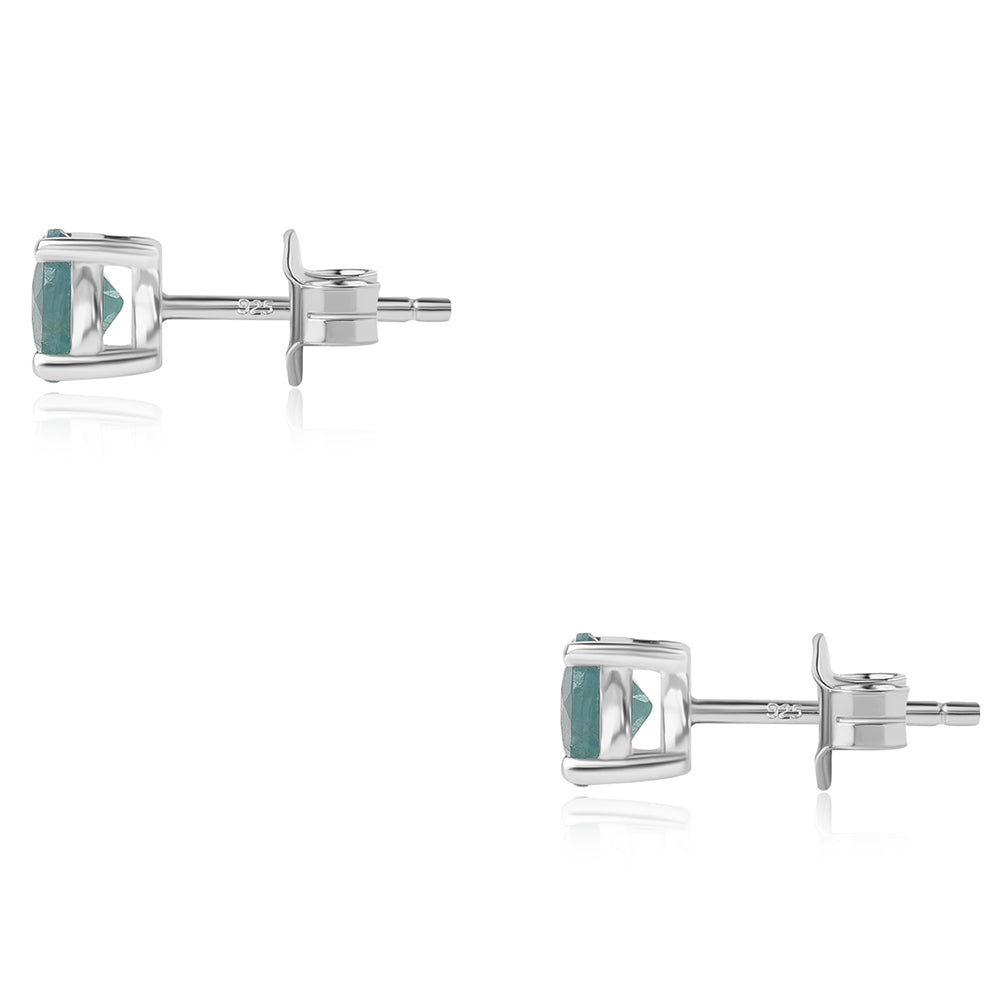 Ezüst Fülbevaló Grandidierittel