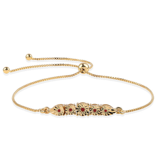 Arannyal Bevont Ezüst Karkötő Fehér Gyémánttal