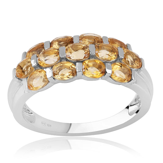 Ezüst Gyűrű "AA" Osztályú Brazíliai Citrinnel