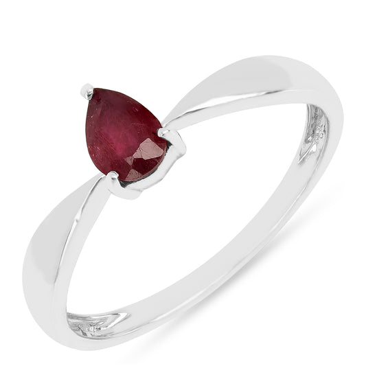 Ezüst Gyűrű Thai Rubinnal
