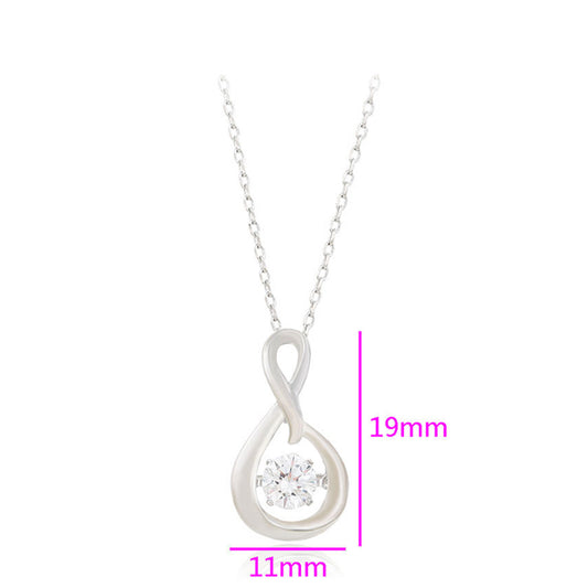 Arany tónusú Emporia Ötvözetű Nyaklánc Fehér Emporia® Kristállyal ( Nyaklánc+Medál )