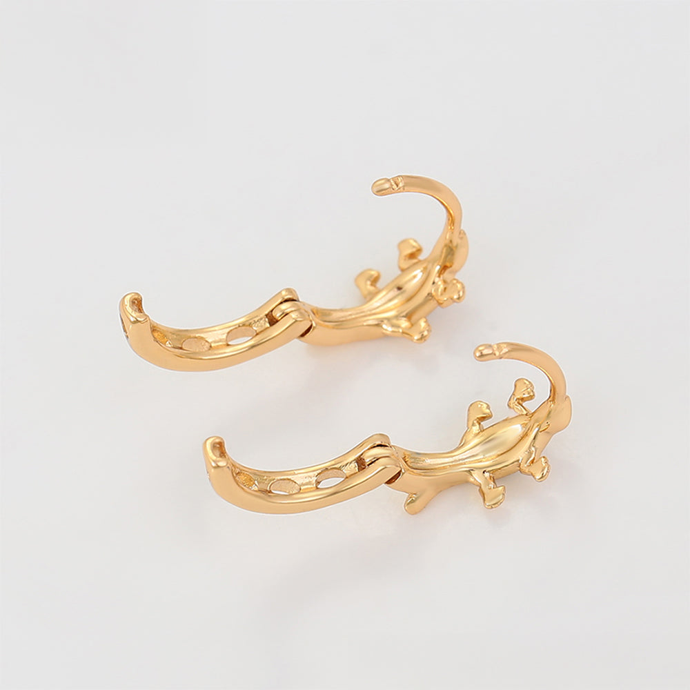 Arany tónusú Emporia Ötvözetű Fülbevaló Fehér Emporia® Kristállyal