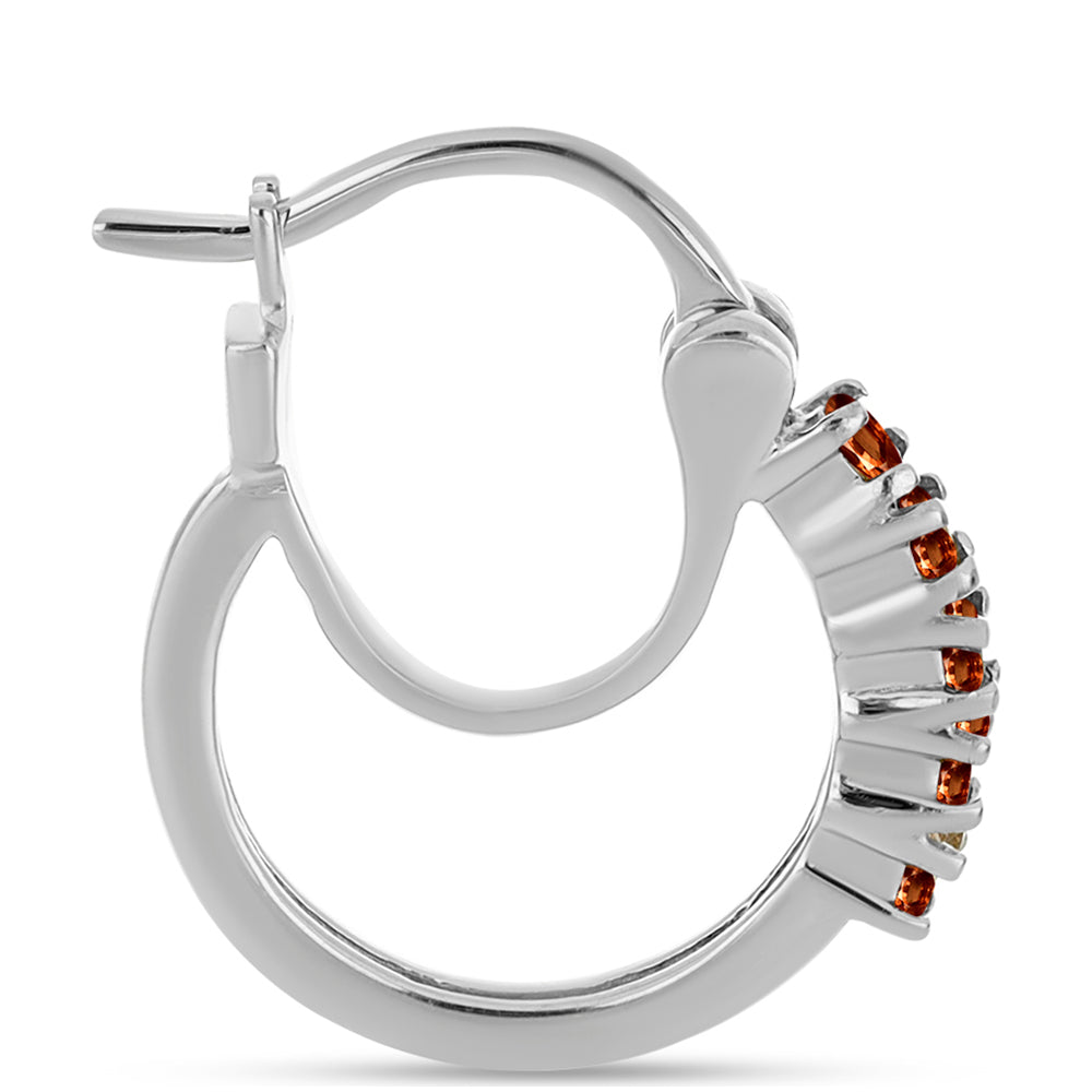 Ezüst Fülbevaló Andalúzittal