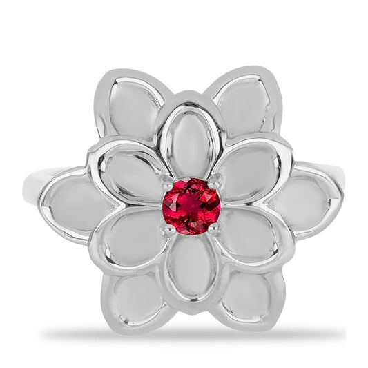 Ezüst Gyűrű Cruzeroi Rubellittel