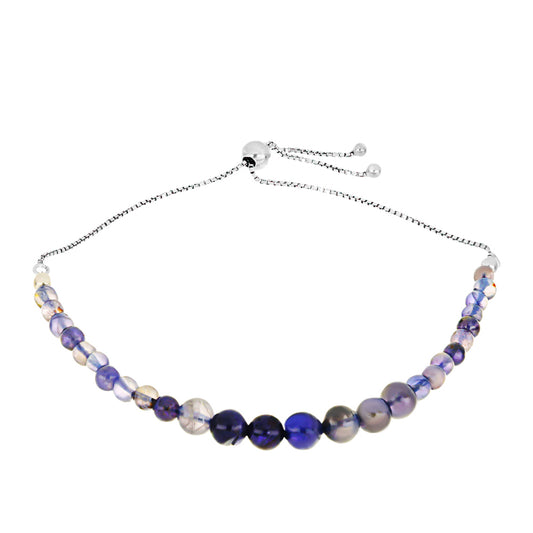 Ezüst Karkötő Iolittal