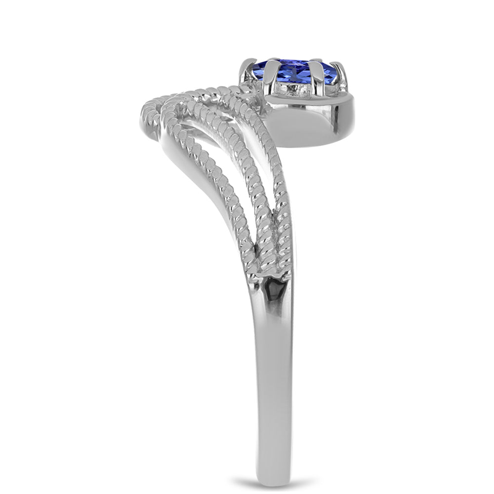 Ezüst Gyűrű Tanzanittal