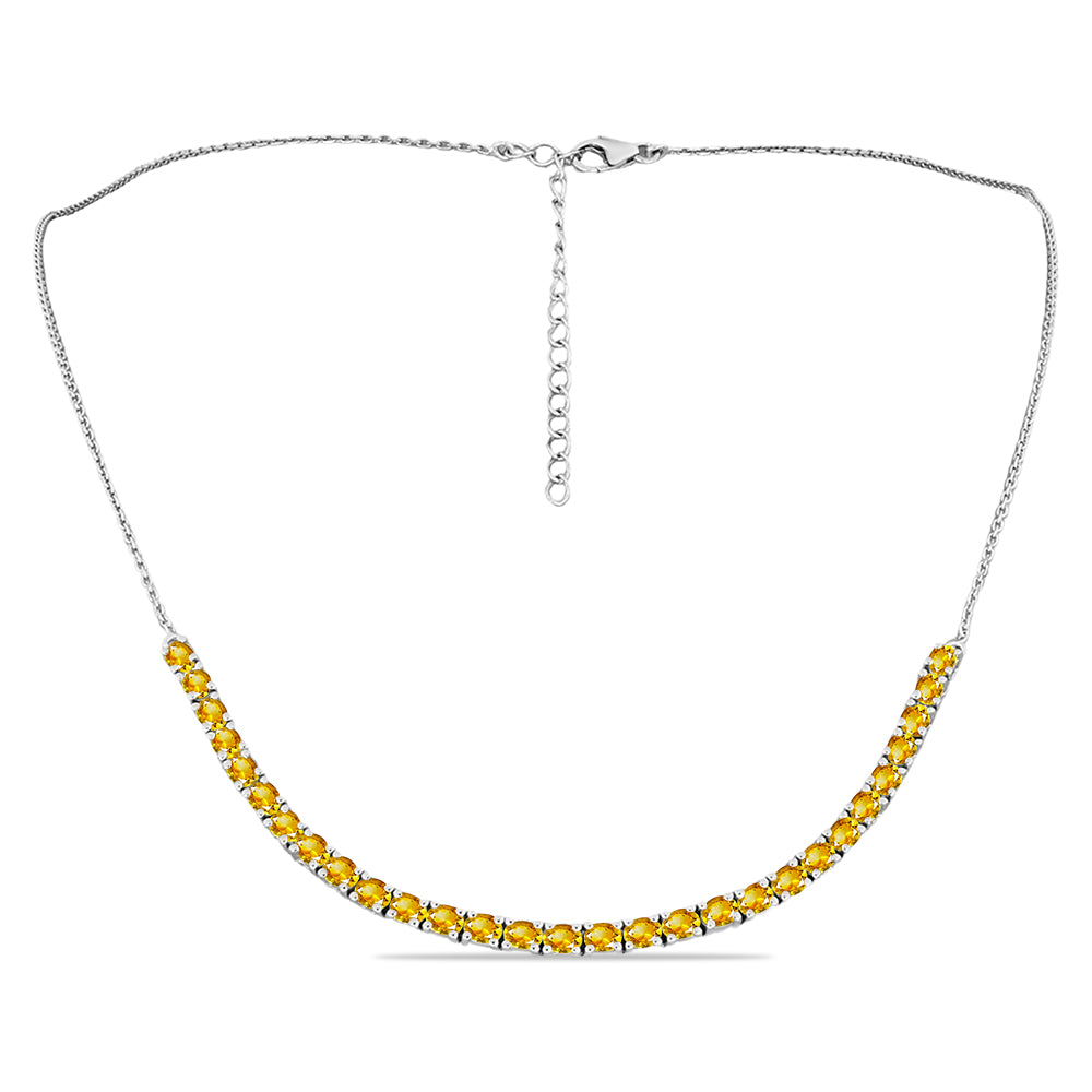 Ezüst Nyaklánc Ural Citrinnel