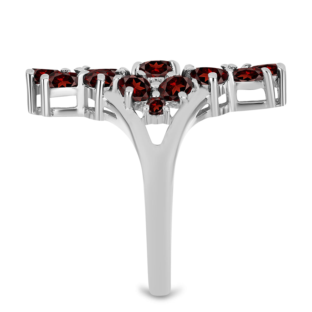 Ezüst Gyűrű Barton Gránáttal