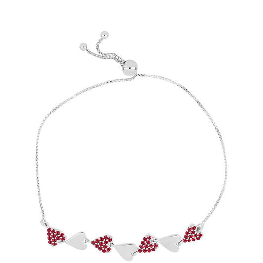 Ezüst Karkötő Madagaszkári Rubinnal