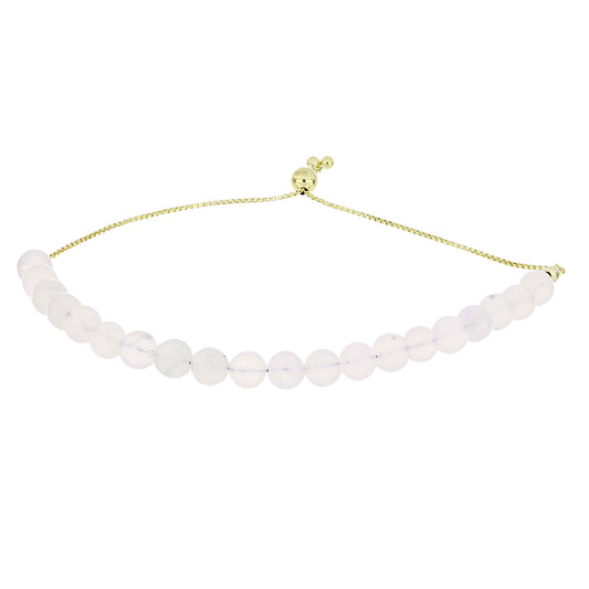 Arannyal Bevont Ezüst Karkötő Szivárvány Holdkővel