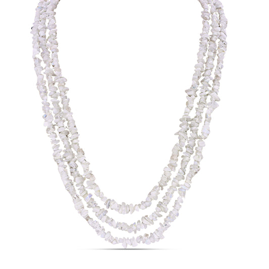 Nugget Nyaklánc Szivárvány Holdkővel