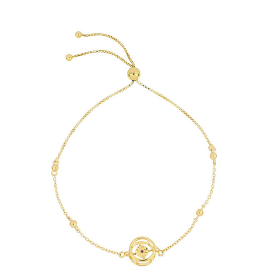 Arannyal Bevont Ezüst Karkötő Kognak Gyémánttal