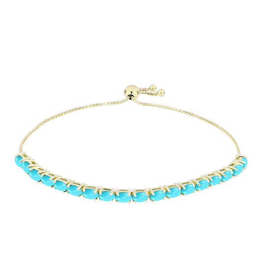 Arannyal Bevont Ezüst Karkötő Csipkerózsika Türkizzel