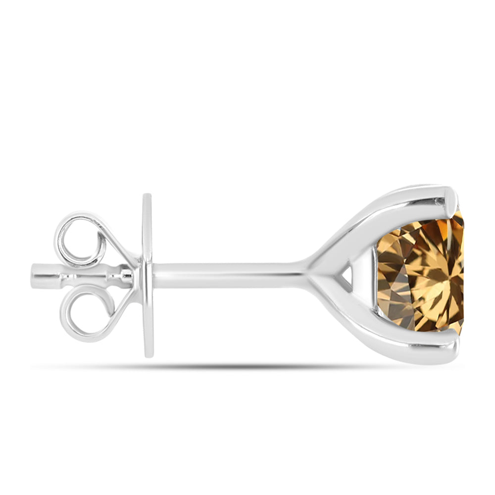 Ezüst Fülbevaló Pezsgő Moissanite-tal