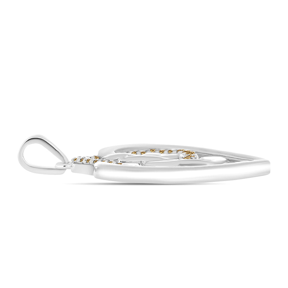 Ezüst Medál Pezsgő Moissanite-tal