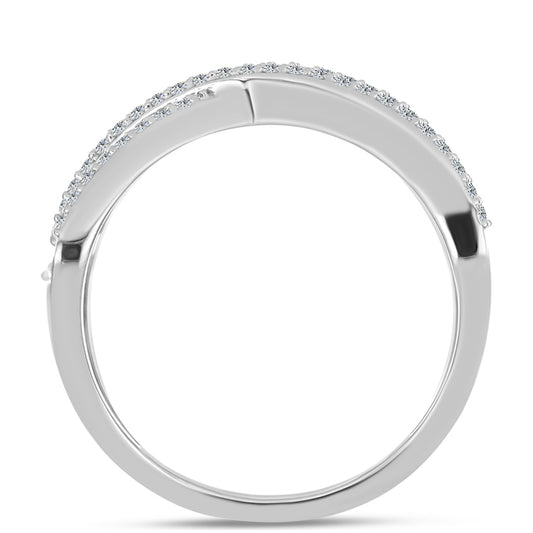 Ezüst Gyűrű Zöld Ametiszttel és Fehér Topázzal