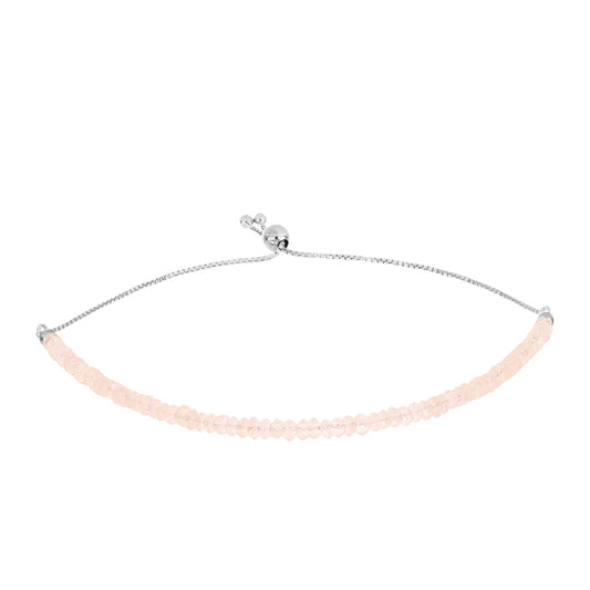 Ezüst Karkötő Gozarehi Morganittal