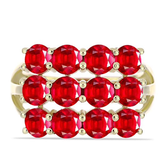 Arannyal Bevont Ezüst Gyűrű Vörös Acháttal