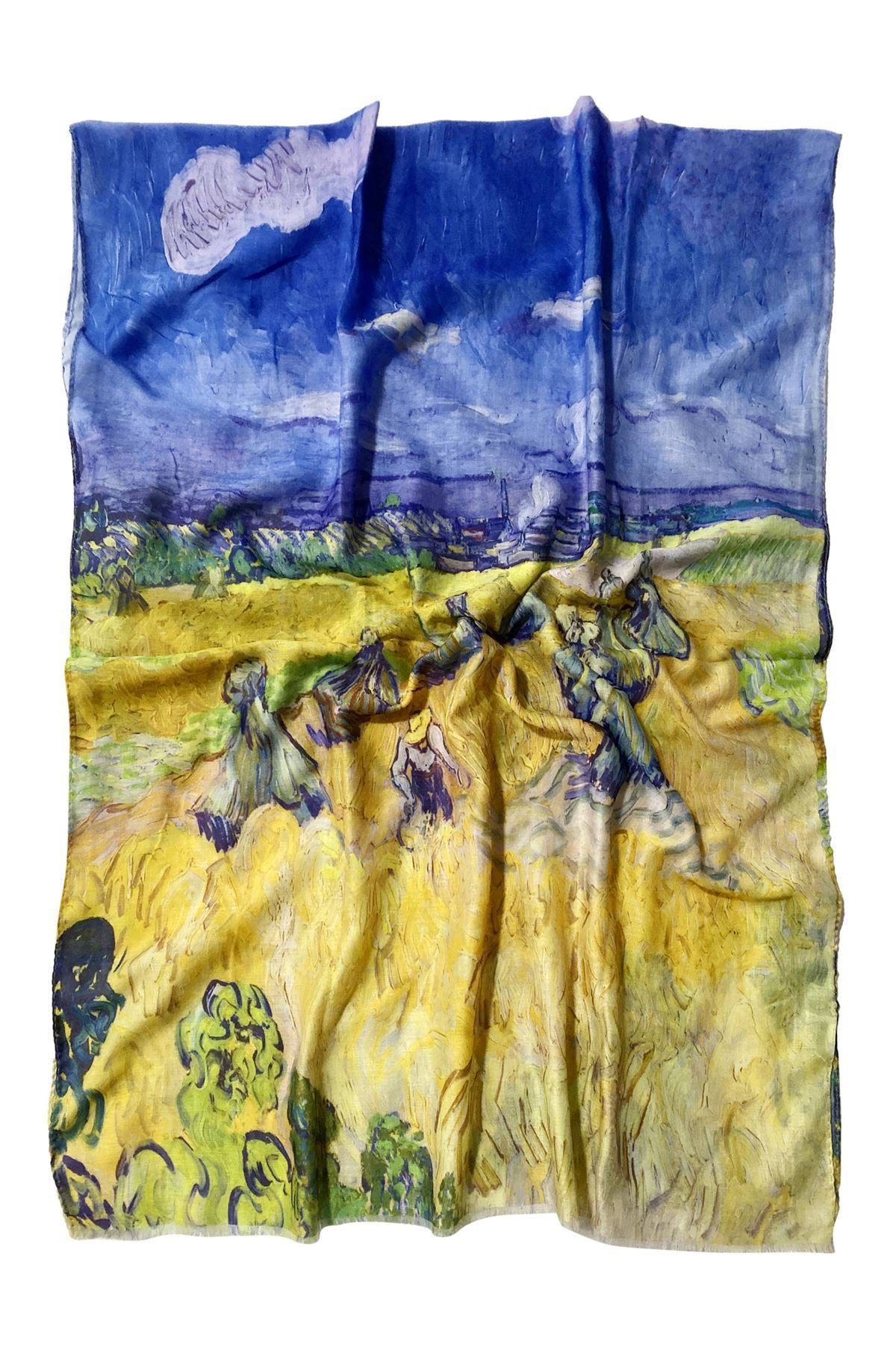 Pamut Sál-Kendő, 70 cm x 180 cm, Van Gogh - Haystacks