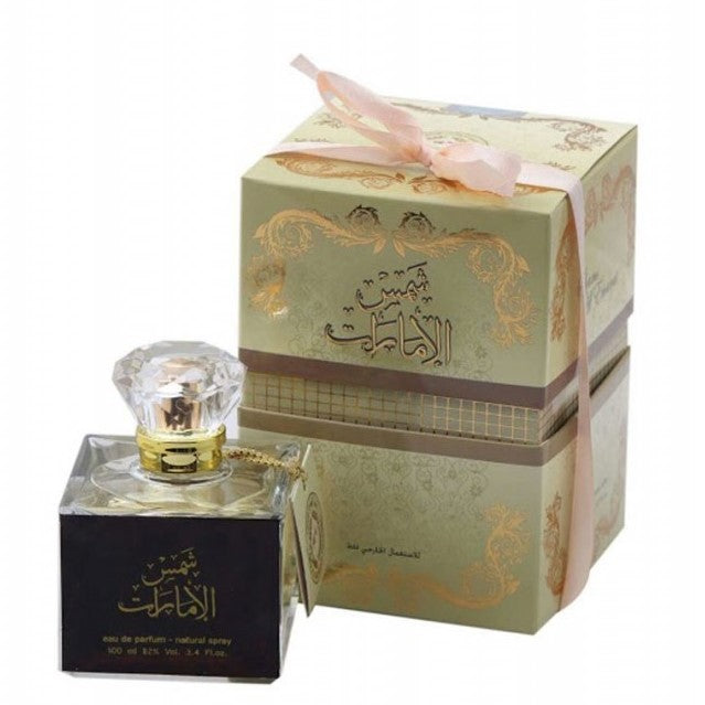 100 ml Eau de Perfume Shams Al Emarat Gyümölcsös Pézsma és Szantál Illat Nőknek