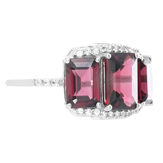 Ezüst Gyűrű Rhodolit Gránáttal