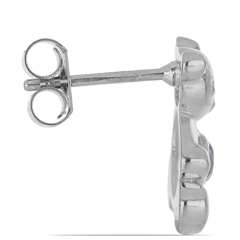 Ezüst Fülbevaló Ural Citrinnel