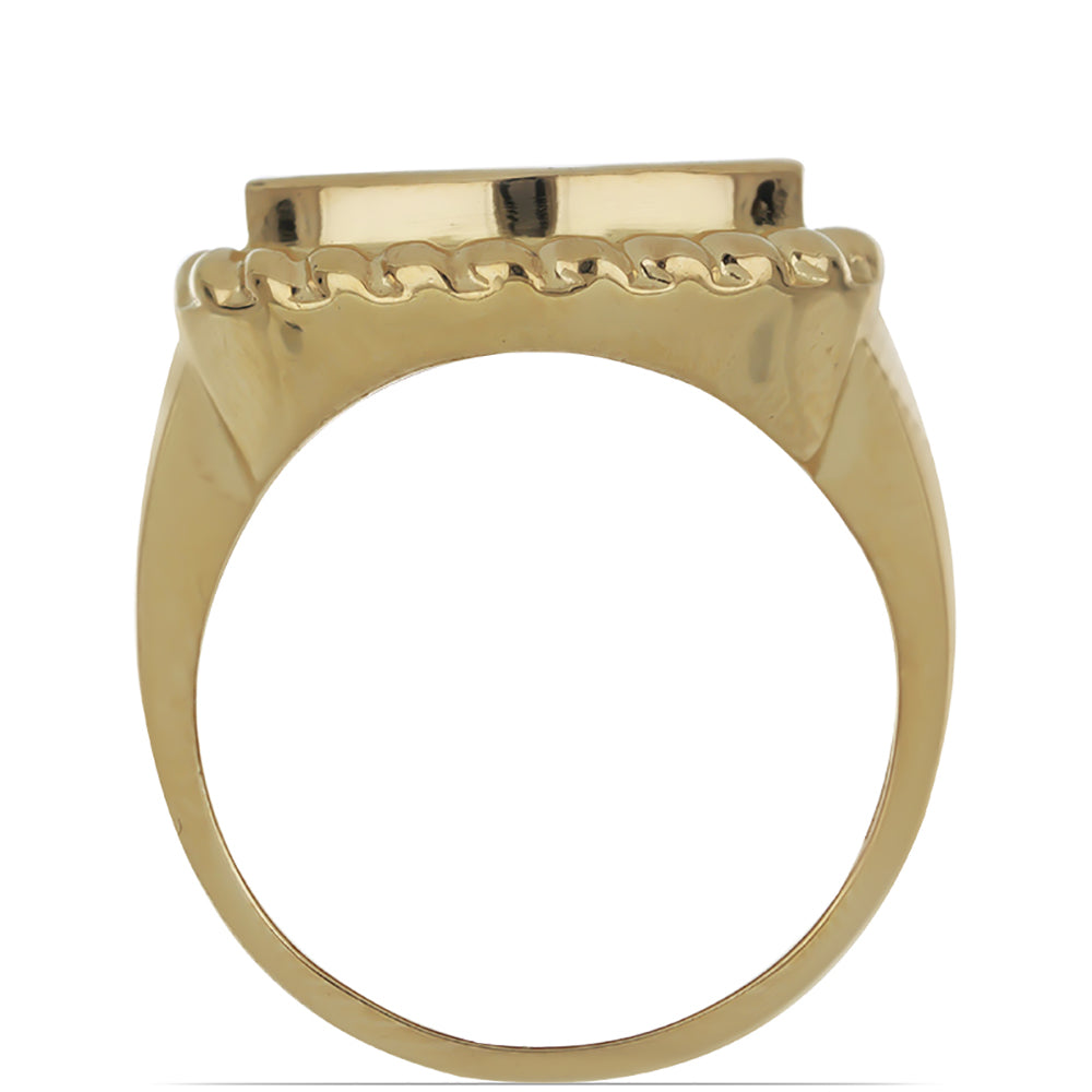 Arannyal Bevont Ezüst Gyűrű Vörös Szivacs Korallal