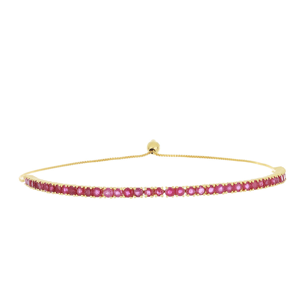 9 Karátos Arany Karkötő Madagaszkári Rubinnal