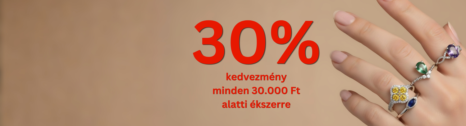 Ékszerek 30.000 alatt – most 30% kedvezménnyel