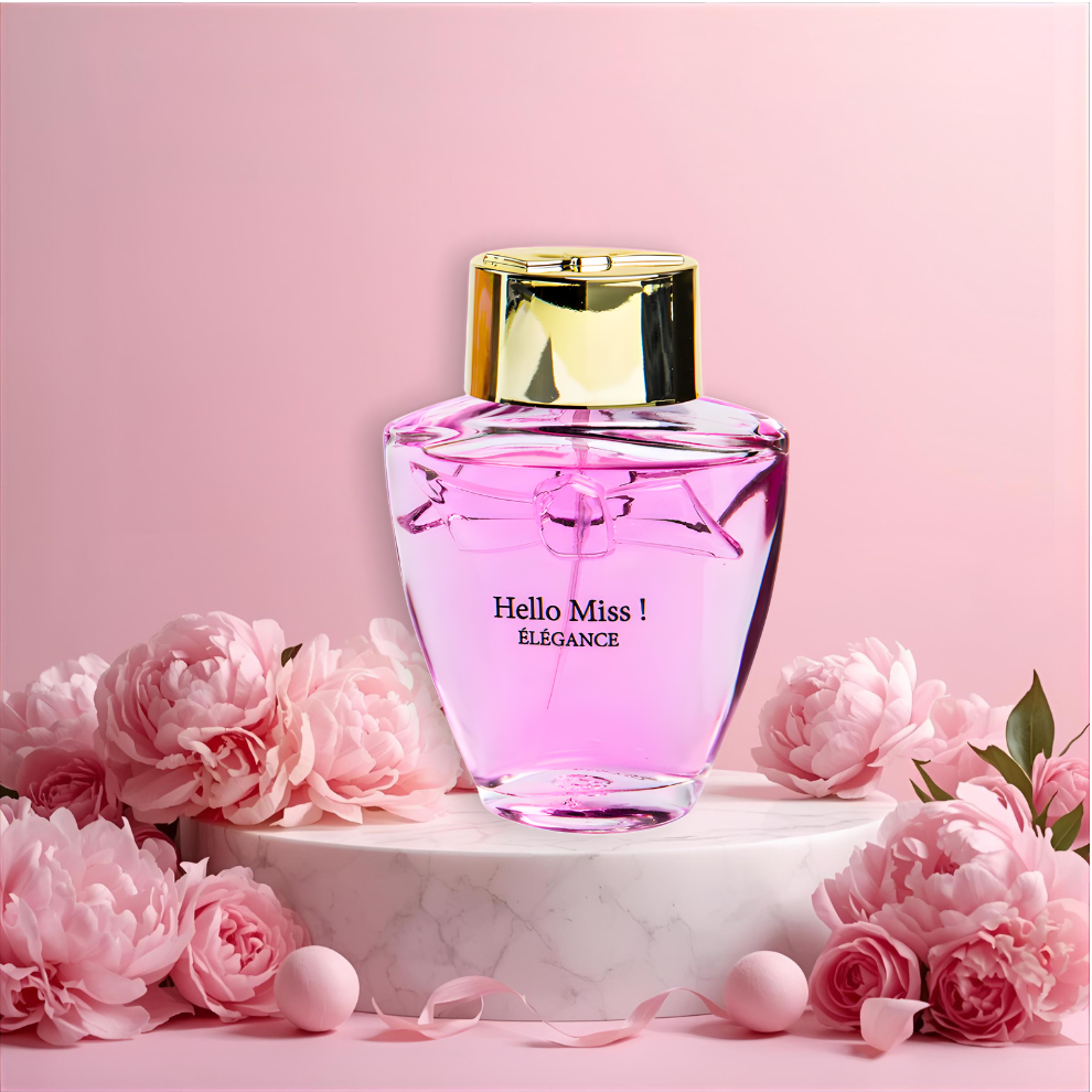 100 ml Eau de Parfum "Hello Miss! Elégance" Virágos - Gyümölcsös Illat Nőknek 4 
