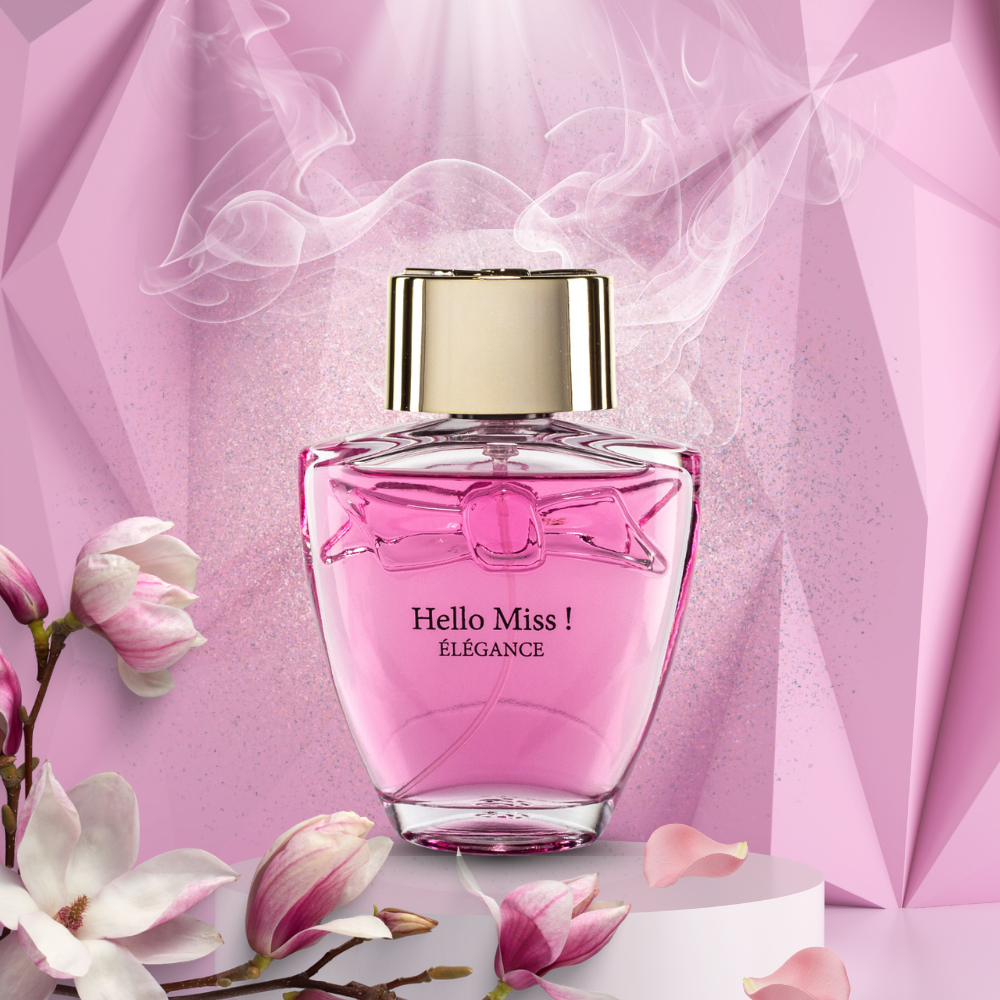100 ml Eau de Parfum "Hello Miss! Elégance" Virágos - Gyümölcsös Illat Nőknek 2 