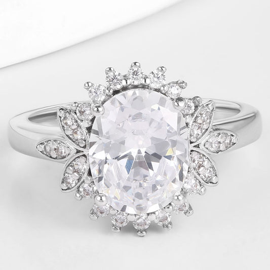 Arany tónusú Emporia Ötvözetű Gyűrű Fehér Emporia® Kristállyal