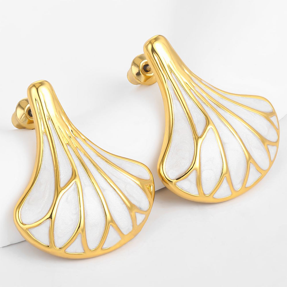 Arany tónusú Emporia Ötvözetű Fülbevaló Tűzzománccal 1 