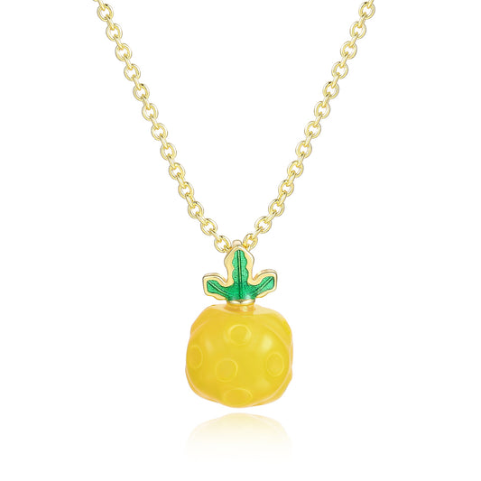 Arany tónusú Emporia Ötvözetű Nyaklánc Sárga Emporia® Kristállyal és Zöld Emporia® Kristállyal