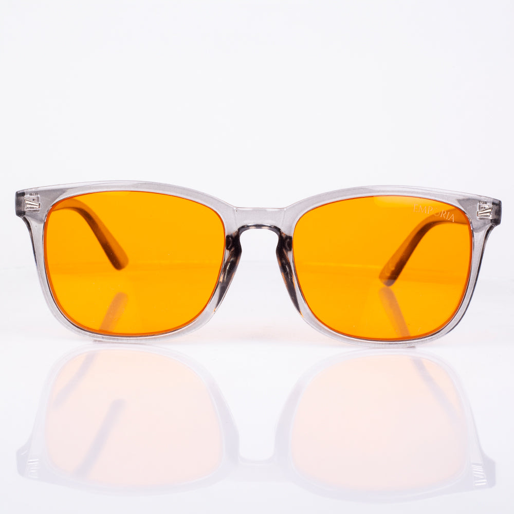 EMPORIA bluelight blocking glasses, orange lens, transparent frame 8 